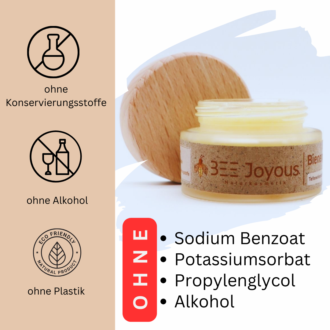 Wasserfreie Bienengiftsalbe. ohne Alkohol, ohne Konservierungsstoffe, ohne Plastik