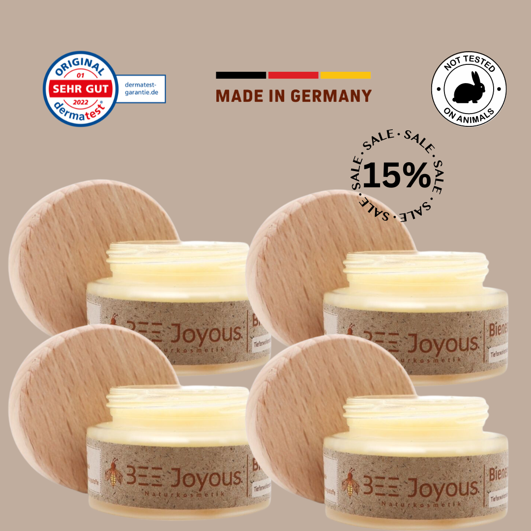 Spare ganze 15% mit diesem 4er Set der BEE Joyous Bienengiftsalbe